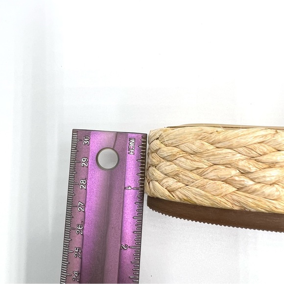 Kaanas Womens Inagua Natural Woven Raffia Slip On Platform Flat Sandals Shoes 7 - Picture 11 of 11